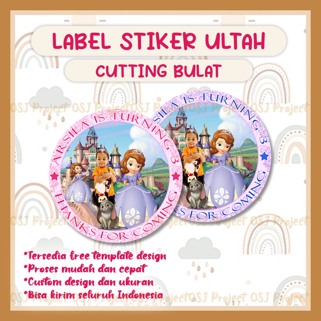 

Stiker Ultah / Stiker Nasi Kotak / Stiker Aqiqahan / Sticker Bento custom murah