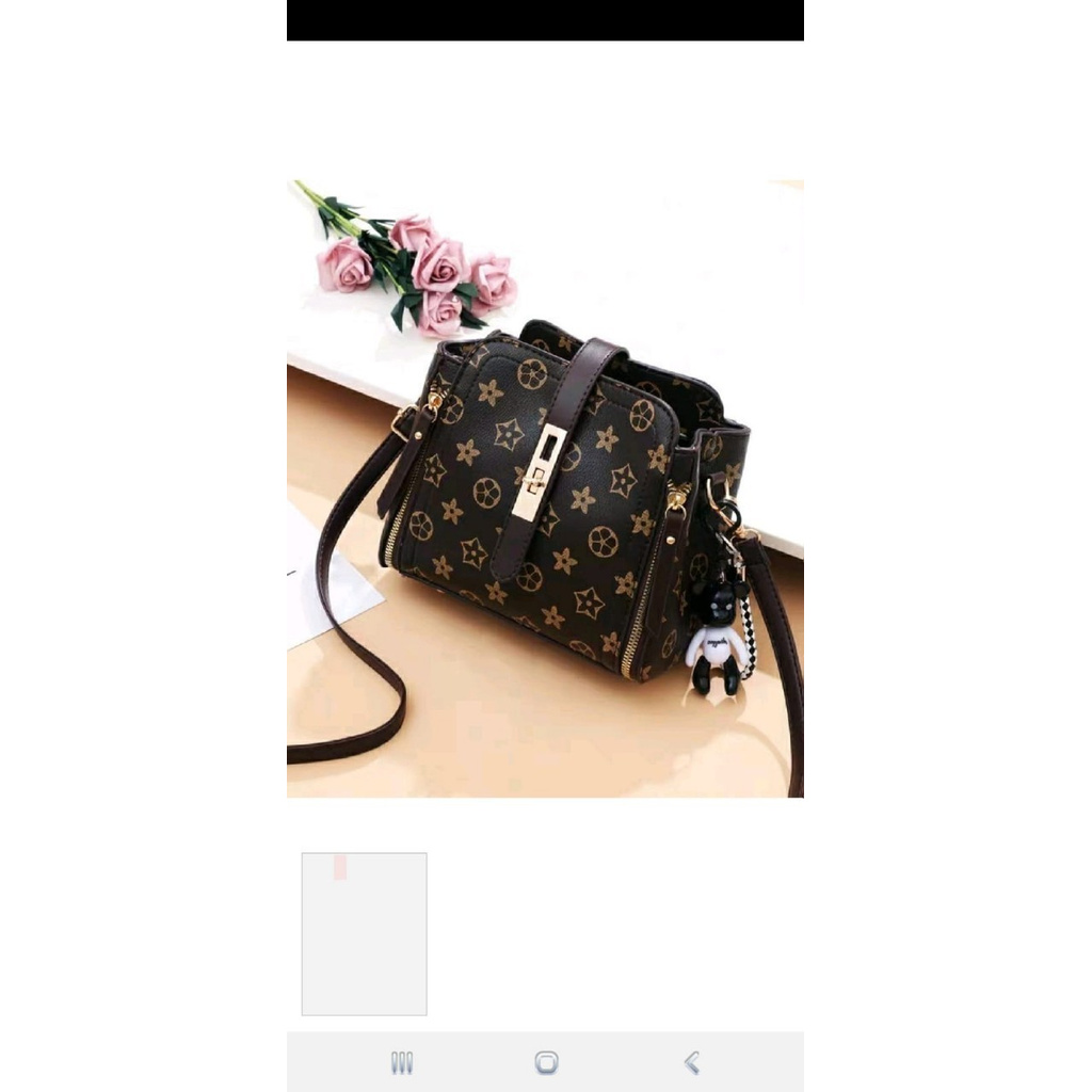 Tas Selempang Wanita Tas Cewek Terbaru Murah COD Branded Batam P7N7 Kekinian Lv mini chocky bercora