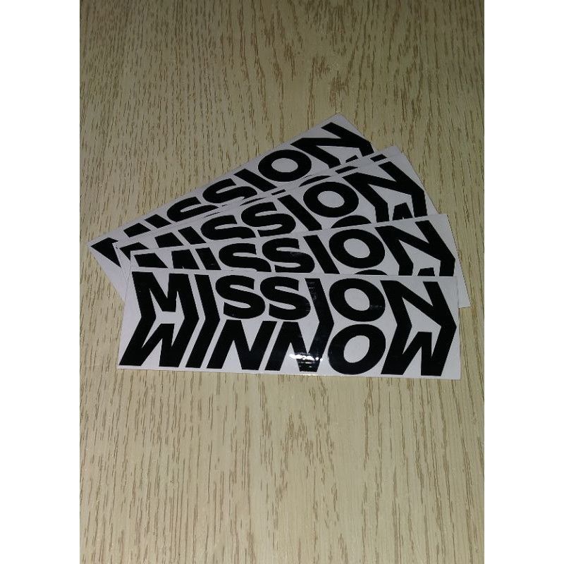 STICKER MISSION WIN NOW CUTTING FULL STICKER MOTOR CUSTOM