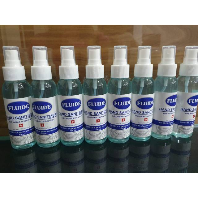 Hand Sanitizer Fluid merk Flude Liquid cair bukan gel 60ml 100ml 60 dan 100 ml