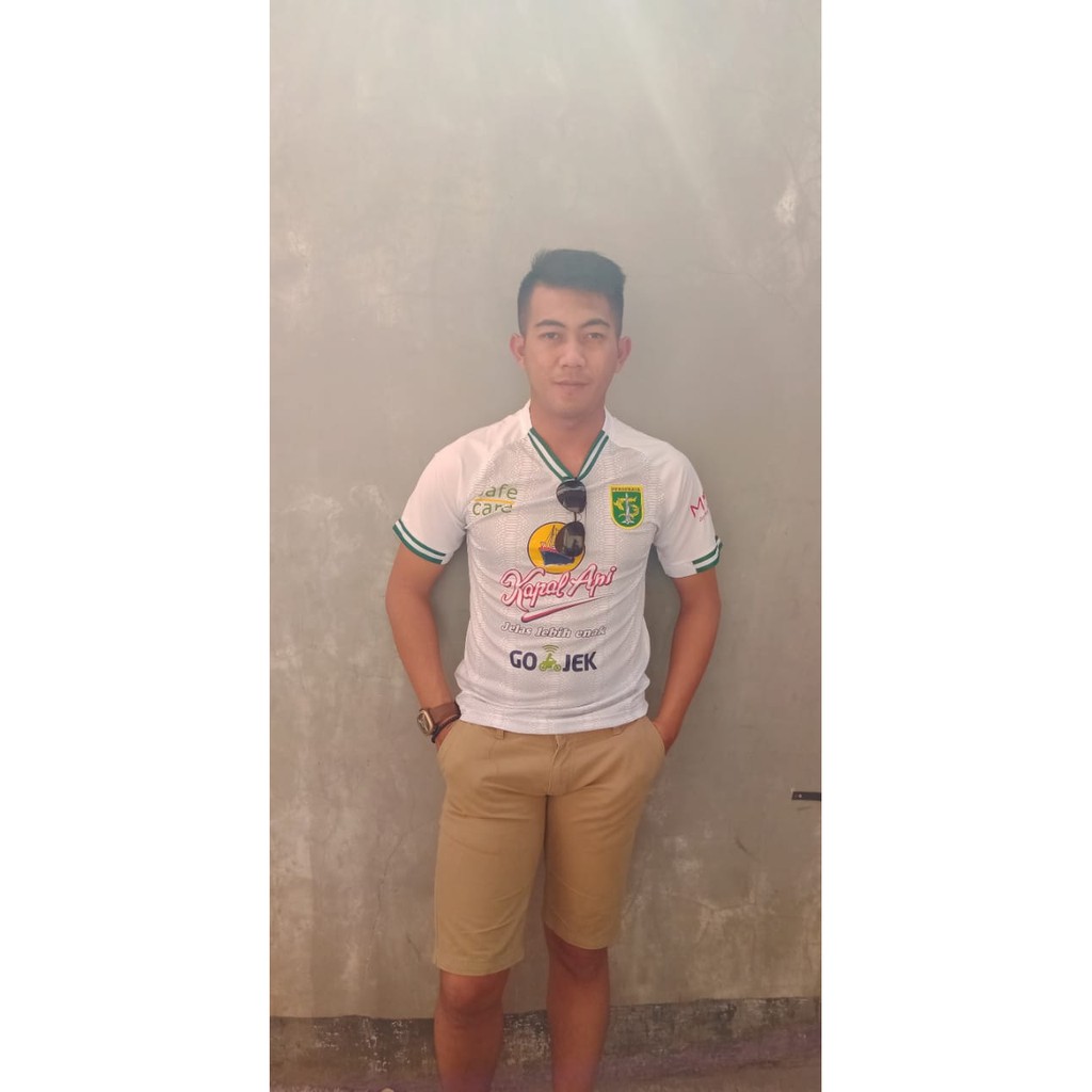 Jersey kaos baju bola persebaya putih premium impor