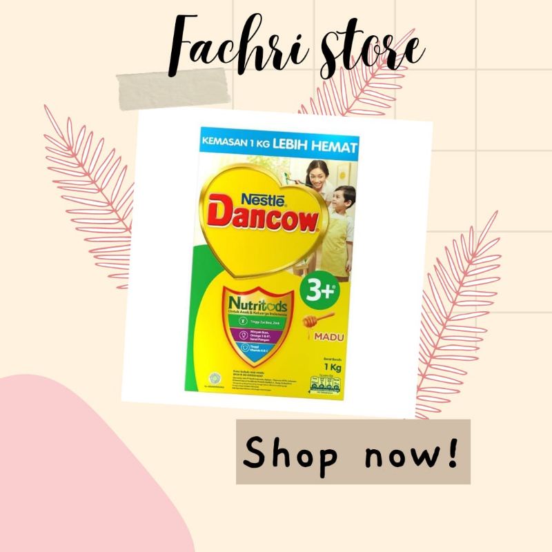 susu formula dancow 3+ 1kg vanila