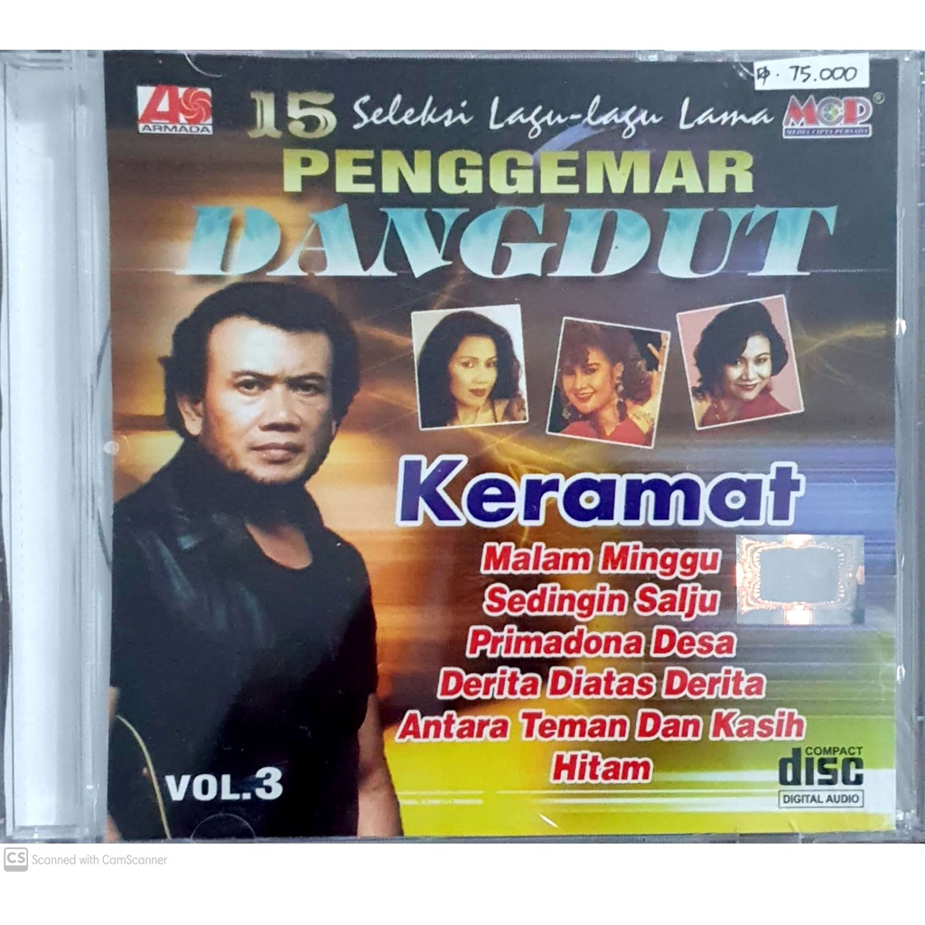 15 Seleksi Lagu-Lagu Lama Penggemar Dangdut Vol.3: Keramat | CD Original