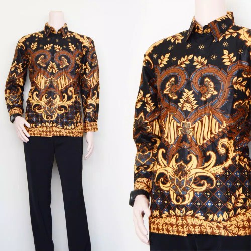 Grosir Trolistore Kemeja Batik Pria Cowok Motif Sirah Nogo Pjg Lengan Panjang Bppj