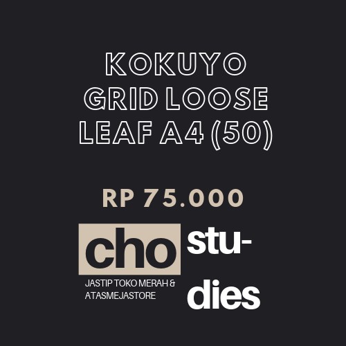 

Kokuyo Grid Loose Leaf A4 50