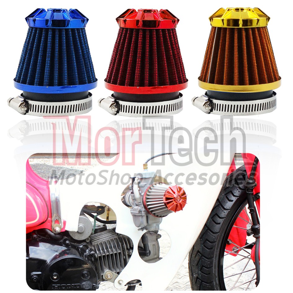 Filter Udara Kerucut Model Jamur Karbu PE24 PE26 PE28 Mio Smile/Sporty Beat Xride Vario Xeon Mio M3