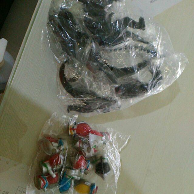 10set/set Ultraman Hiasan Kue Topper Kue Pajangan Kue 4.5cm