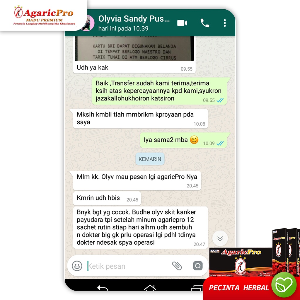 Obat Asma Sesak Nafas Paru Paru Sinusitis Batuk Gurah Perokok - Madu Agaricpro Herbal Alami-3