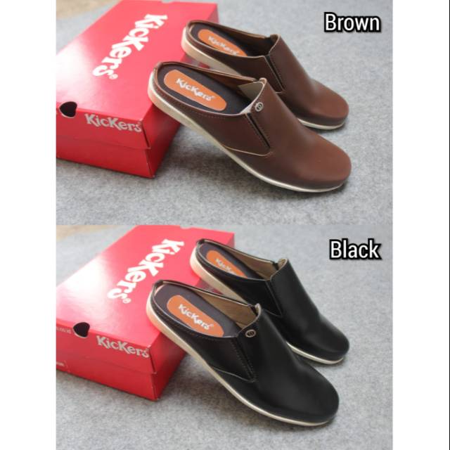 KICK TONE 01 BLACK SLIP ON PRIA KASUAL BS157 BS158 BS159 BS160 BS161 BS16 Slip On Pria Hitam