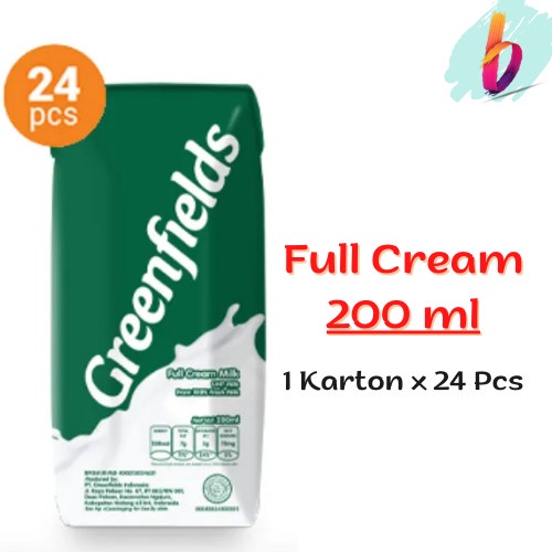 

Susu Greenfields UHT Choco Malt/Full cream 200 ml [1 Karton x 24 Pcs] - full cream