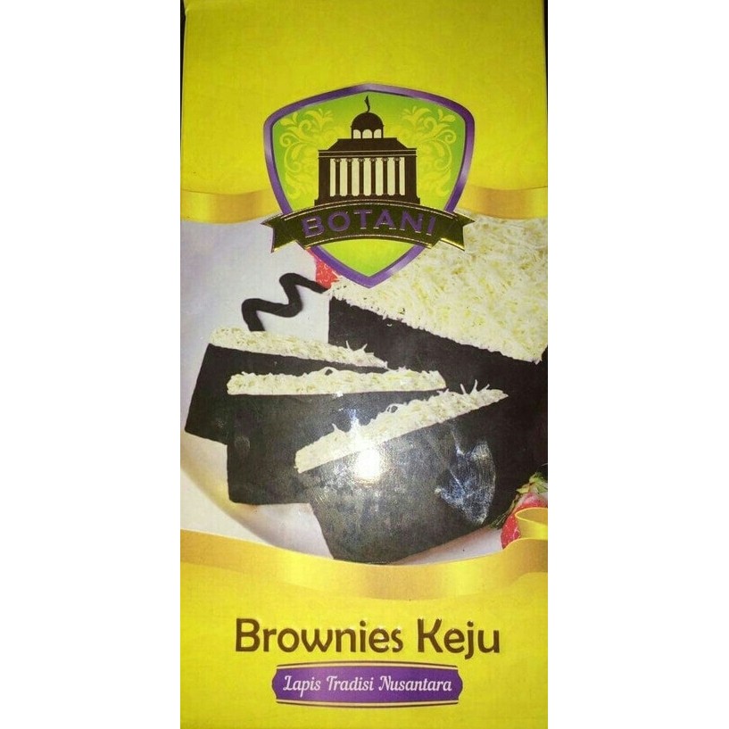 Lapis Talas Bogor rasa Brownies Keju merk Botani