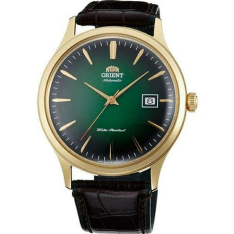 100%  ORIGINAL  JAM TANGAN ORIENT GREEN BAMBINO GOLD CASE AUTOMATIC FAC08002F  JAM PRIA