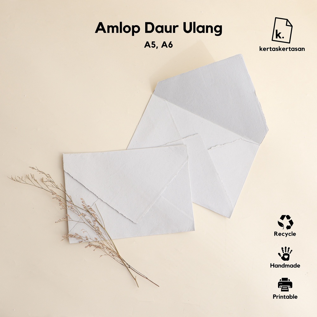 

Amplop Handmade Kertas Daur Ulang A5 A6