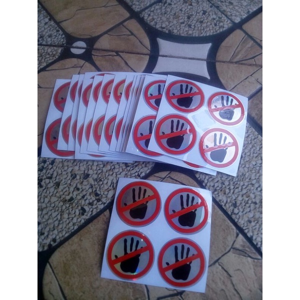 

sticker peringatan / dilarang cutting