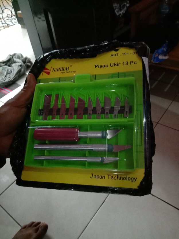 Pisau Ukir Set Isi 13pcs Art:190-01 Nankai / Hobby Knife / Alat Ukit