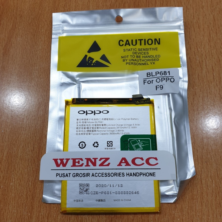Baterai Batre Battery Oppo F9 BLP 681 BLP681 BLP-681 Original