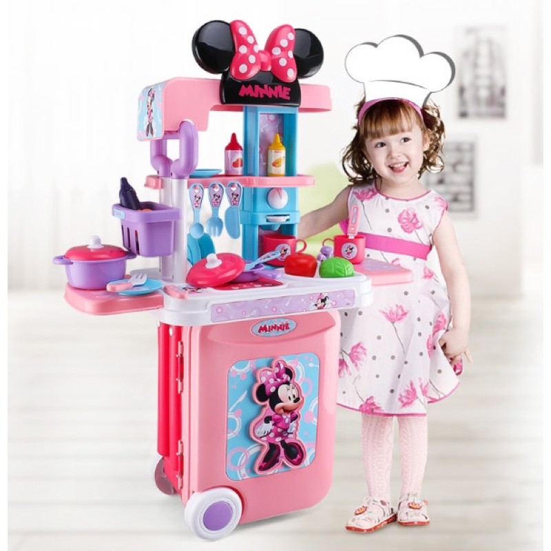 Kitchen Set Anak - Kitchen Set Minnie Mouse | Shopee Indonesia