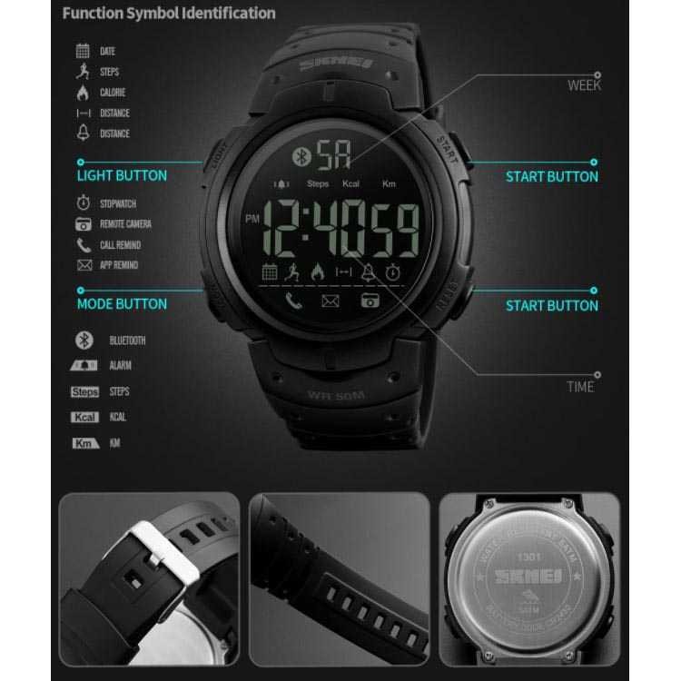 SKMEI Jam Tangan Olahraga Smartwatch Bluetooth JT 63 Jam Tangan Waterproof Terbaru Unik Multifungsi