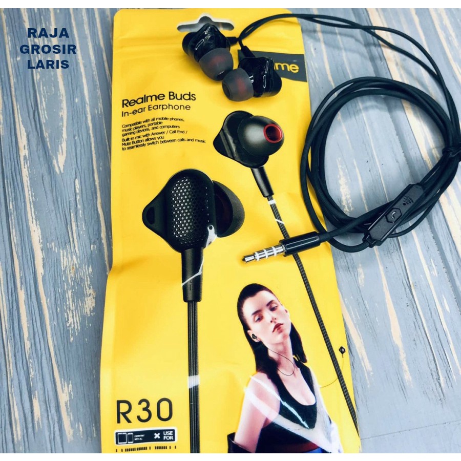 Handsfree Realme Buds R30 In Ear Sound Quality HF Earphone Headset Realme R30 Handsfree Headset