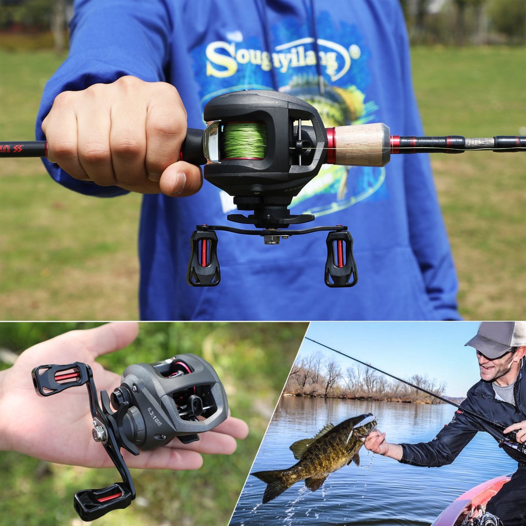 joran pancing Baitcasting Fishing Reels Ultra Light One-way Control 12+1BB Fishing Reel 6.3:1 Gear Ratio Travel Bass Baitcasting Fishing Reel