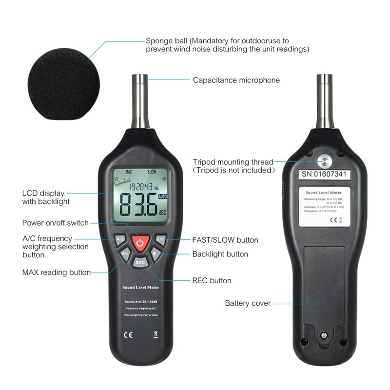 Sound Level Meter Data Logger USB Alat Ukur Suara Data Logger