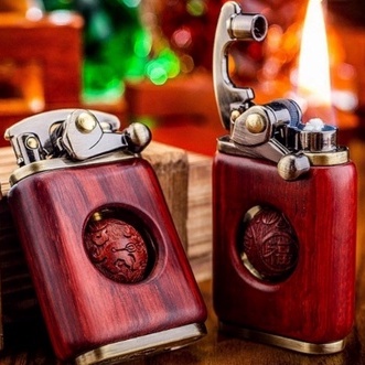 

Wood brass Lighter