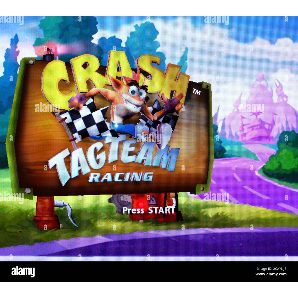 Kaset PS 2 CTR Crash Tag Team Racing