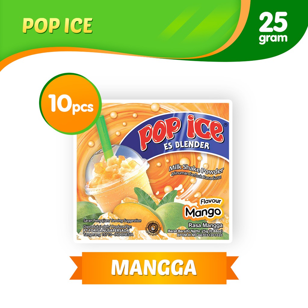 

Pop Ice Mangga 25gr isi 10 per Renceng