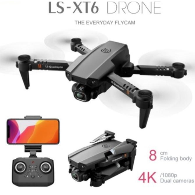Drone LSRC LS-XT6 Mini Drone Camera HD Wifi Fpv Alt Hold