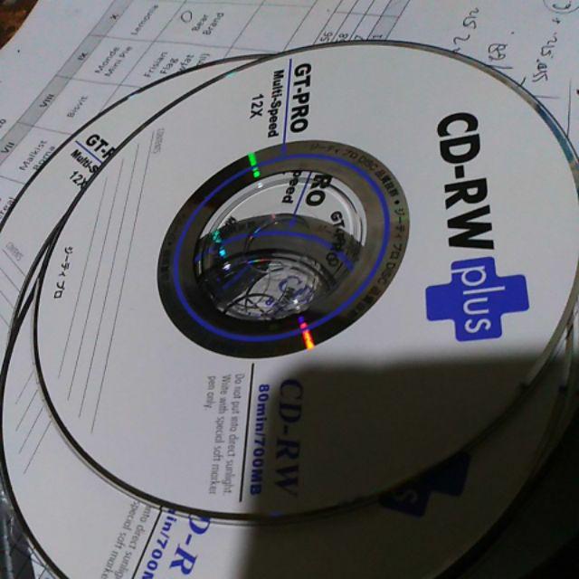 CD-RW Plus GT-Pro 700MB 12X / Kaset Kosong Berkualitas