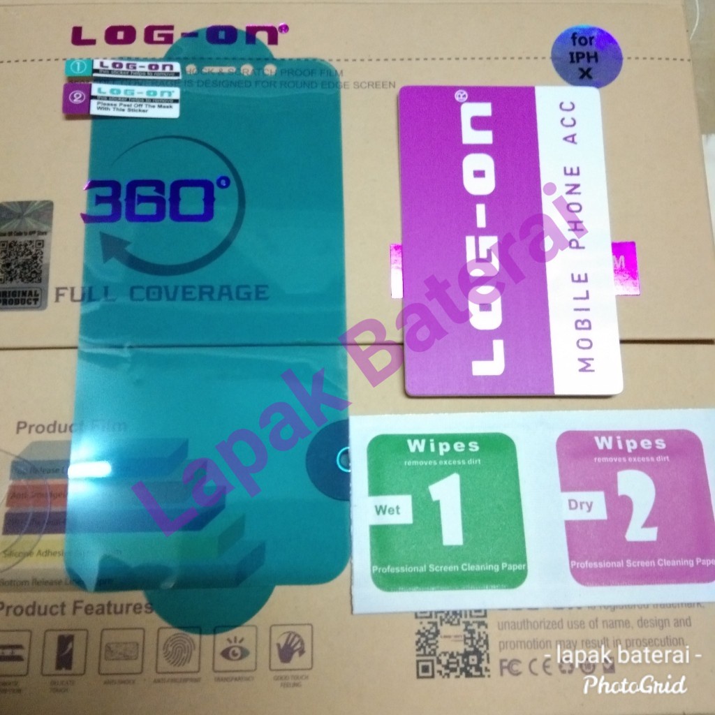 LOG - ON Anti Gores Hydrogel Iphone X