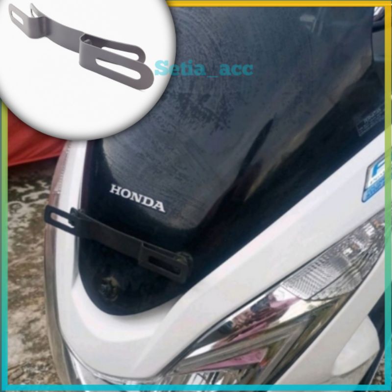 Breket Dudukan Plat Nomor no NMAX XMAX Honda PCX ADV 150 160  XMAX NMAX LEXI depan di depan visor bahan tebal anti goyang