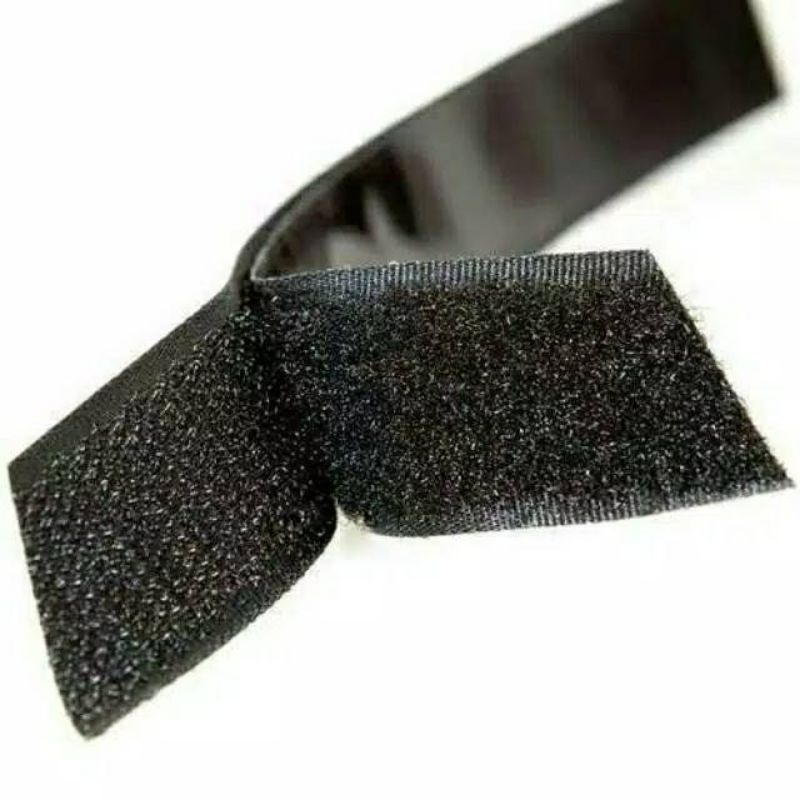 JI_Velcro /2cm/2,5cm-5cm/ Perekat Serbaguna per meter Hitam dan Putih