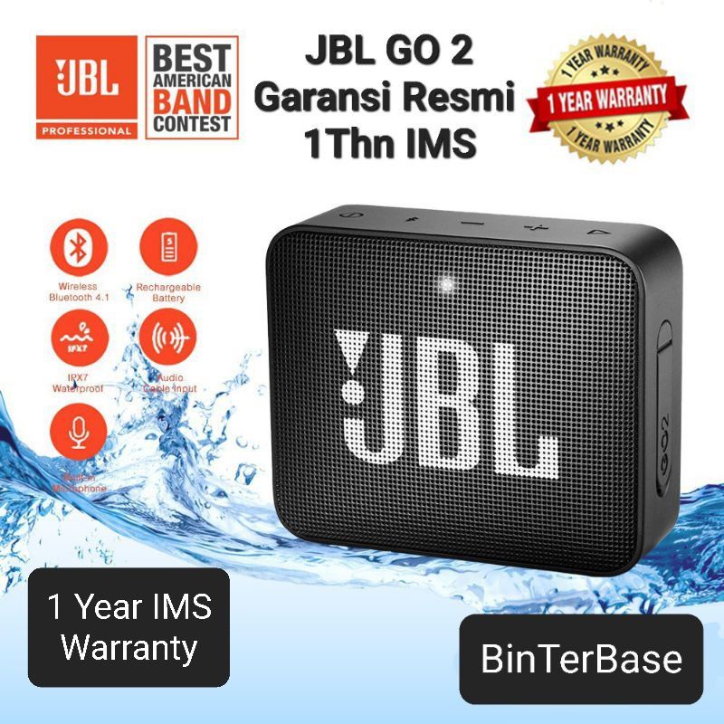 speaker bluetooth jbl go 2 original 100  garansi resmi ims 1 tahun dijamin