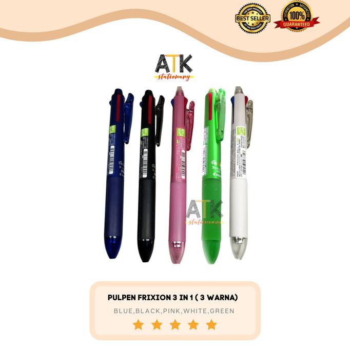 

Big Sale Pulpen Pilot Frixion Clicker 3 in 1 ( Pulpen 3 Warna) atk - Hitam Big Sale