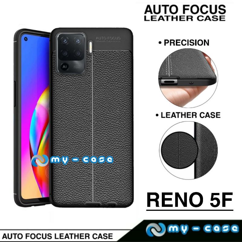 Soft Case Oppo Reno 5F Case Auto Focus Leather Case