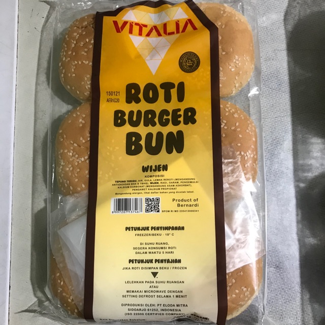 

Roti Burger Vitalia isi 6pcs