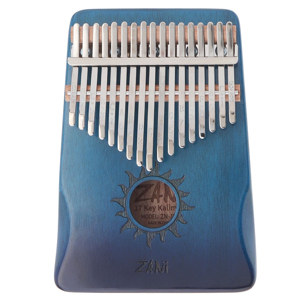 Alat Musik Kalimba Piano Jempol 17 Kunci Permukaan Glossy Bahan Mahoni Dengan Pelindung Tangan