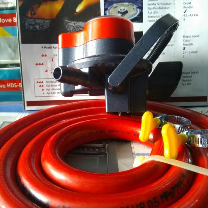 BAYAR DI TEMPAT Regulator Safety lock 3 pengunci winn gas Lpg Pertamina dan selang gas Original