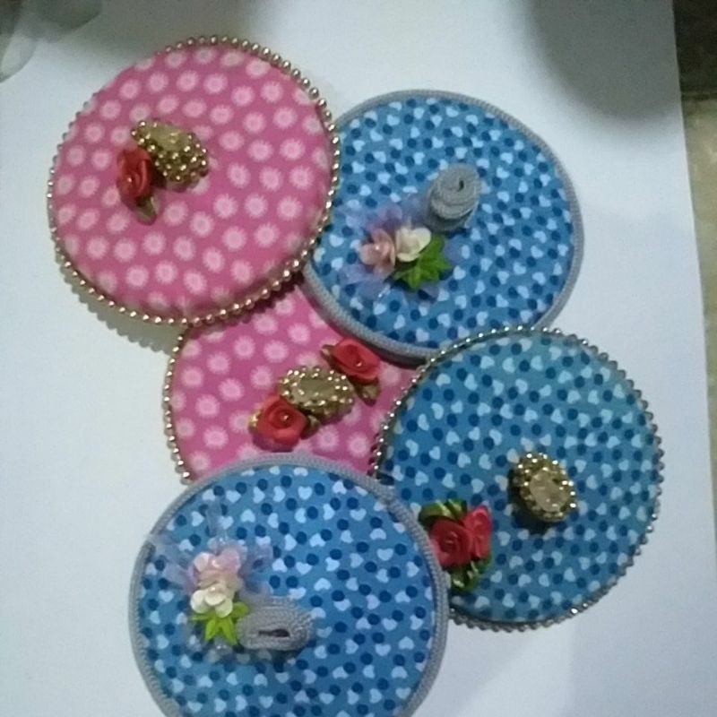 Tutup Gelas Hias Katun/batik