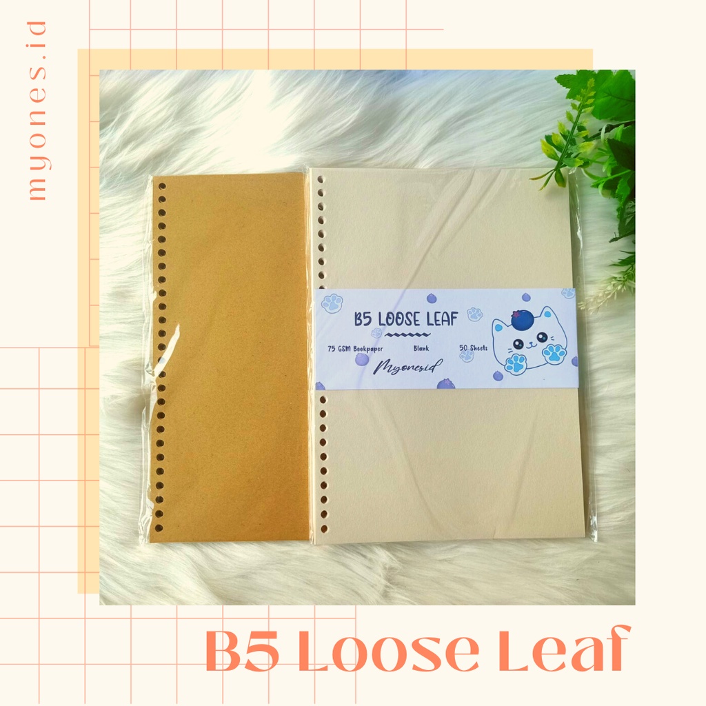 Jual LOOSE LEAF B5 BOOKPAPER 75 GSM / HVS 100 GSM / KERTAS FILE / ISI ...