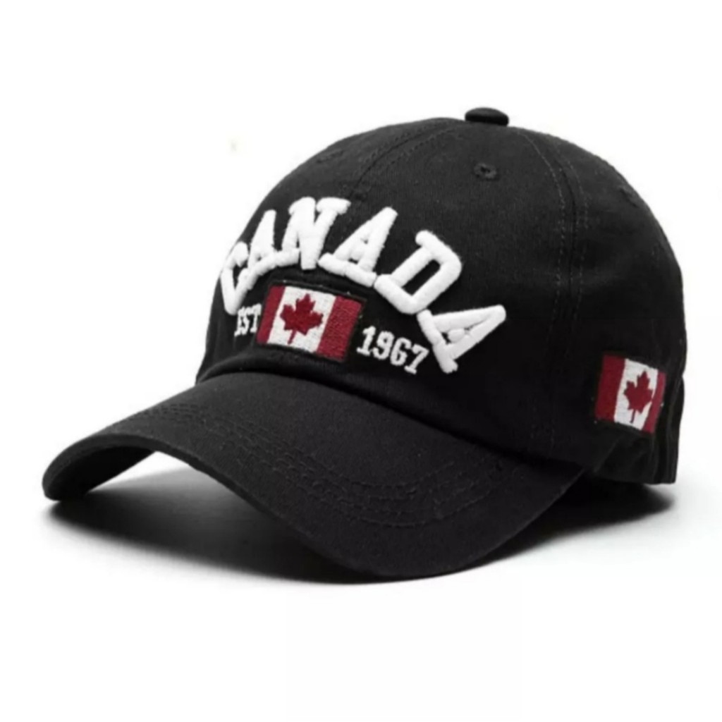 Topi Baseball CANADA Pria &amp; Wanita Terbaru Nyaman &amp; Elegant Model dan Desain Terkini