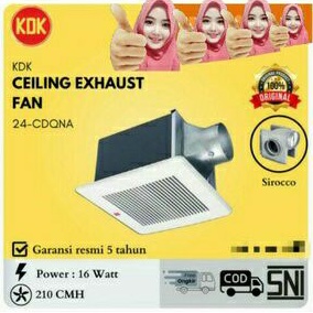 Kipas Angin Plafon KDK/Ceiling Exhaust Fan 24CDQN