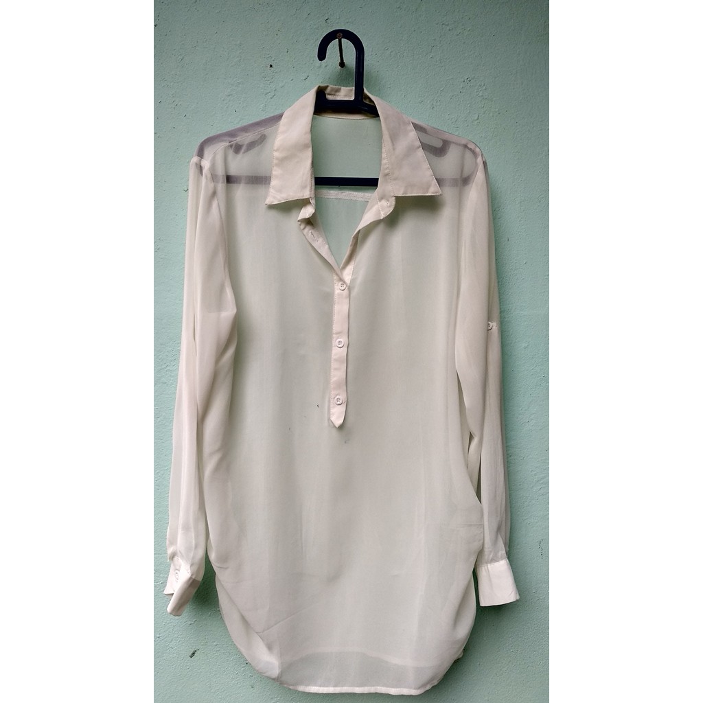 Kemeja Sifon putih