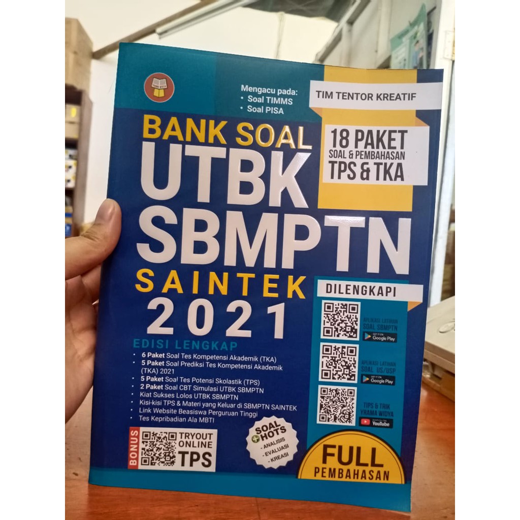 BUKU SBMPTN 2021 / BUKU UTBK / BANK SOAL UTBK SBMPTN SAINTEK 2021 EDISI TERBARU