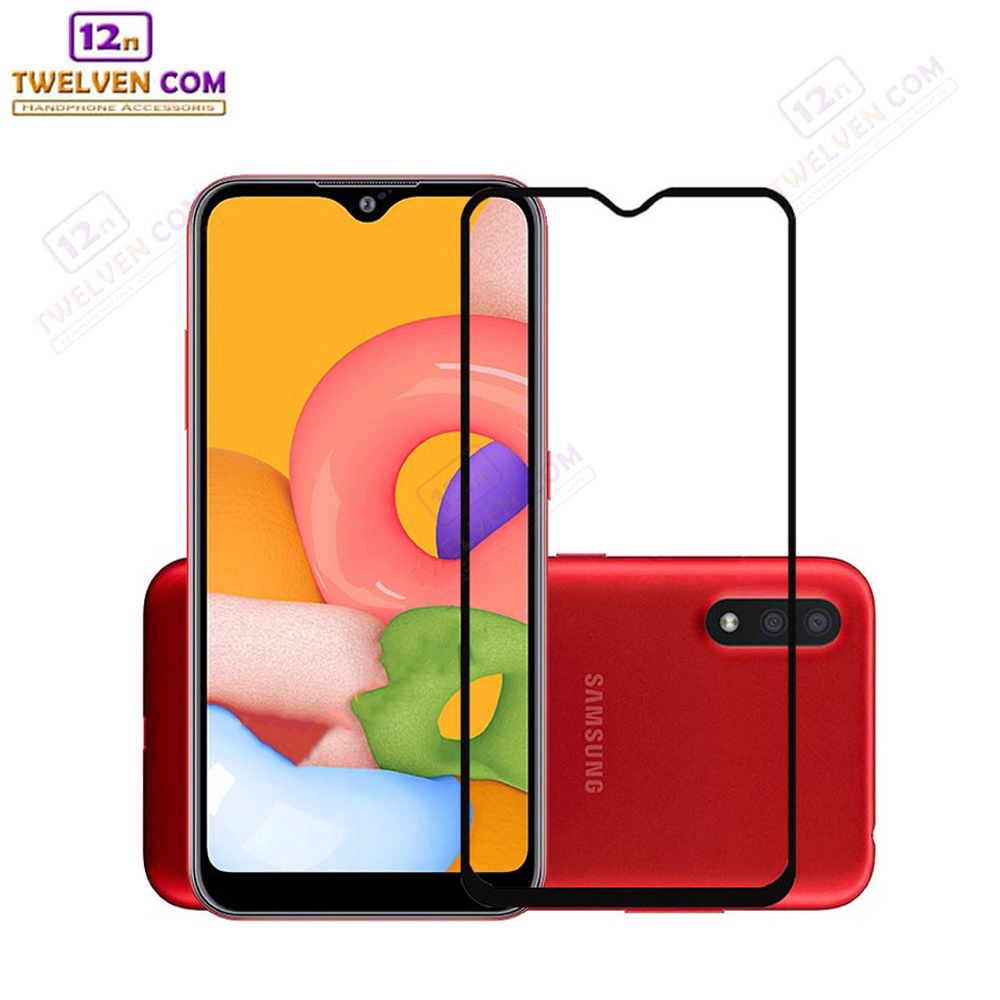 [FLASH SALE] zenBlade 5D Full Cover Tempered Glass Samsung A01 - Hitam