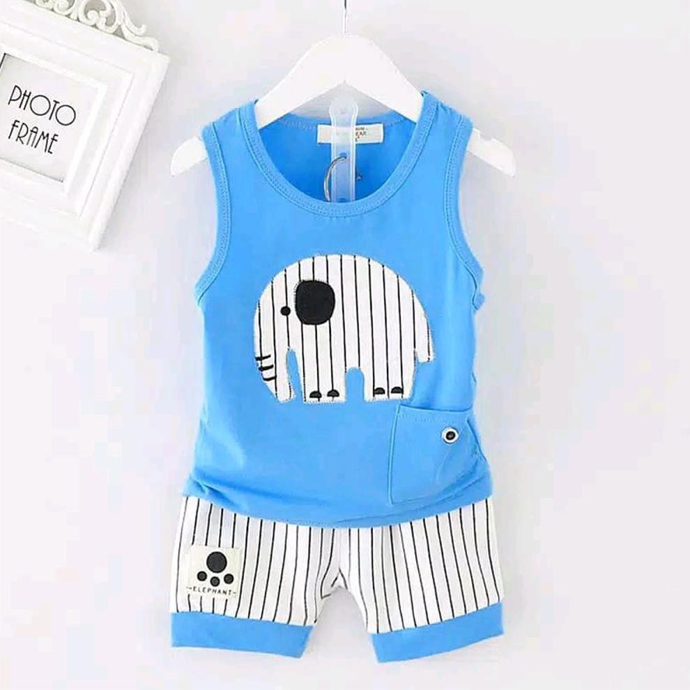 Pakaian singlet bayi - Singlet bayi - baju singlet bayi - bajau gajah