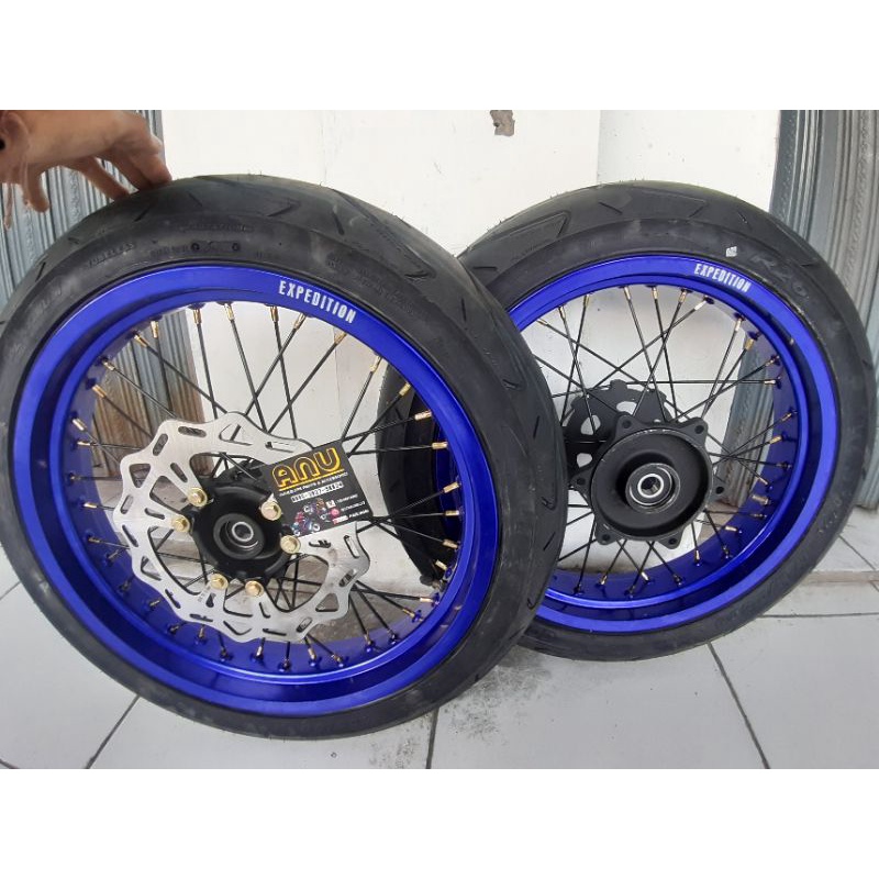 Wheelset / Paket banset velg supermoto Wr155 original