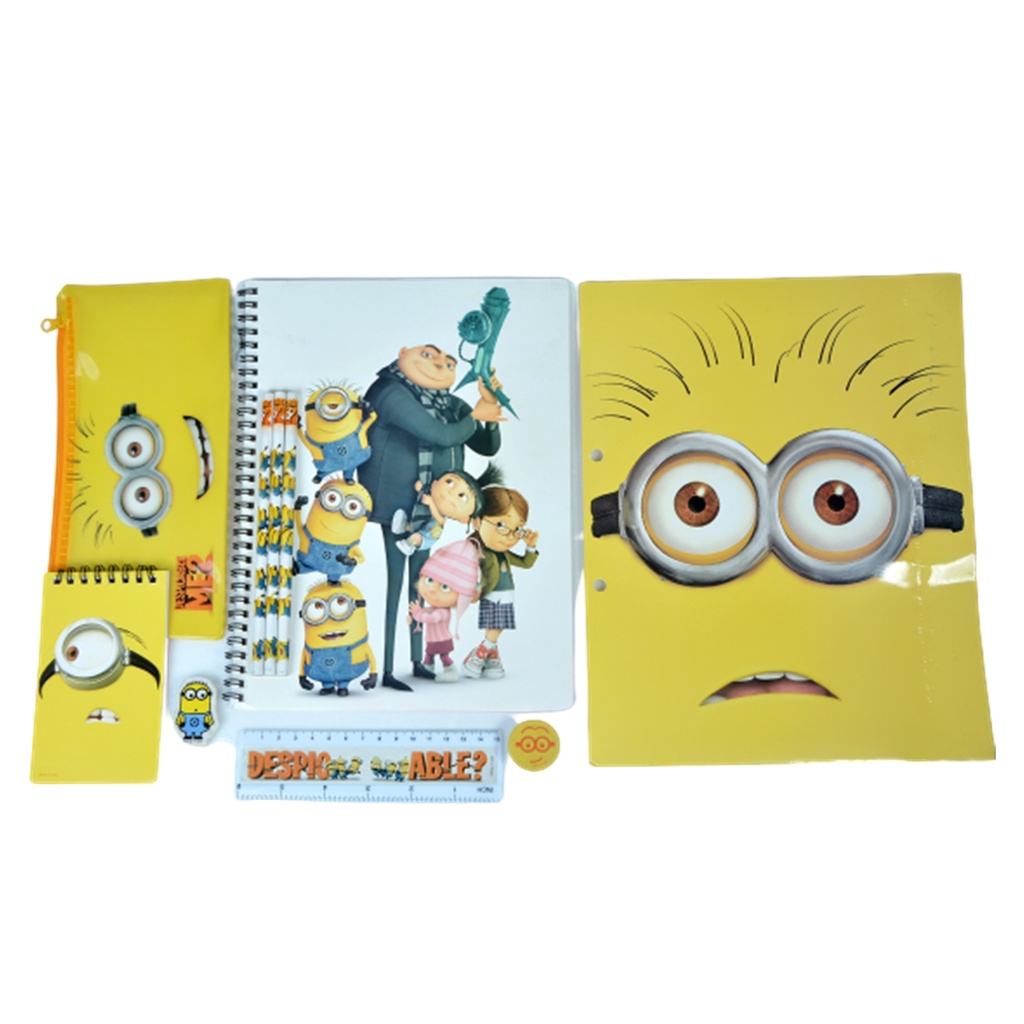 

Universal Minion stationary set paket alat tulis karakter Minion