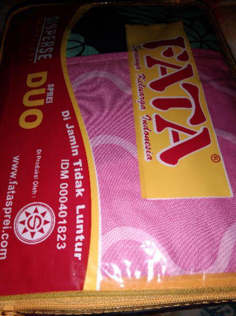 Fata - Sprei Sorong 2in1 Flamingo Navy Ukuran Single 120x200